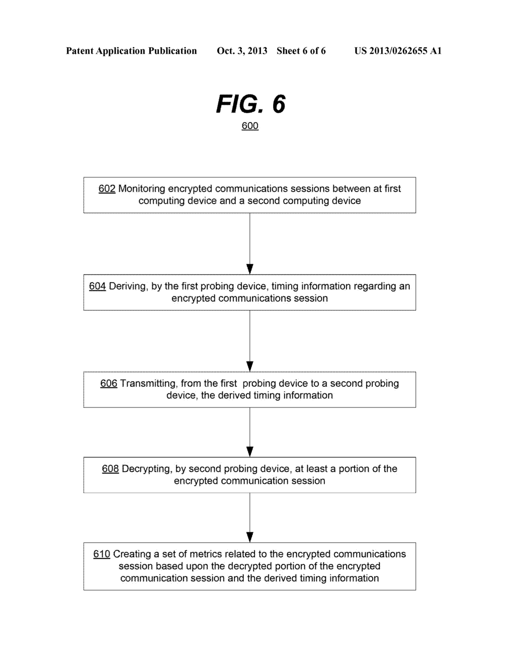 MONITORING NETWORK PERFORMANCE OF ENCRYPTED COMMUNICATIONS - diagram, schematic, and image 07