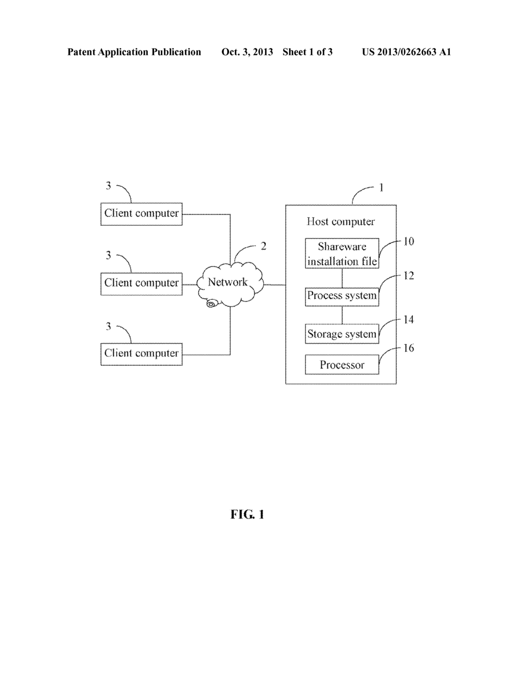 SYSTEM AND METHOD FOR PROCESSING SHAREWARE USING A HOST COMPUTER - diagram, schematic, and image 02