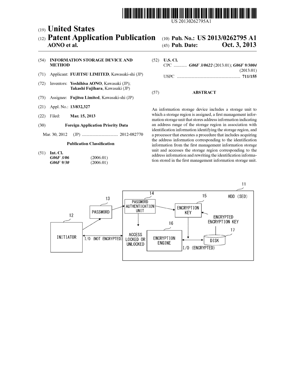 INFORMATION STORAGE DEVICE AND METHOD - diagram, schematic, and image 01