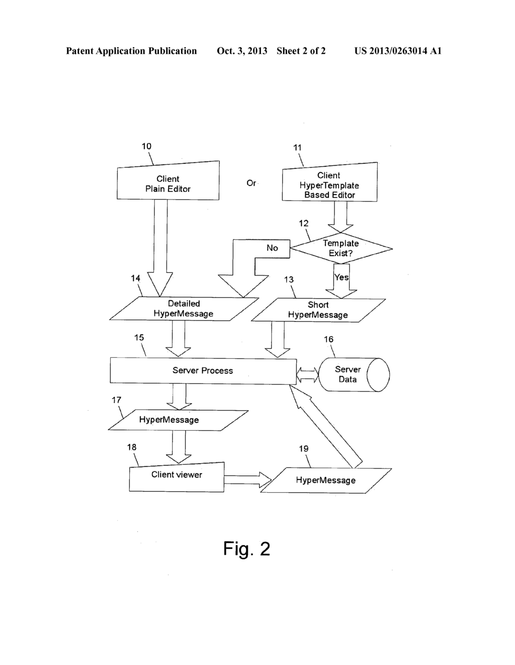 METHOD AND SYSTEM FOR SENDING AN INTERACTIVE MESSAGE - diagram, schematic, and image 03