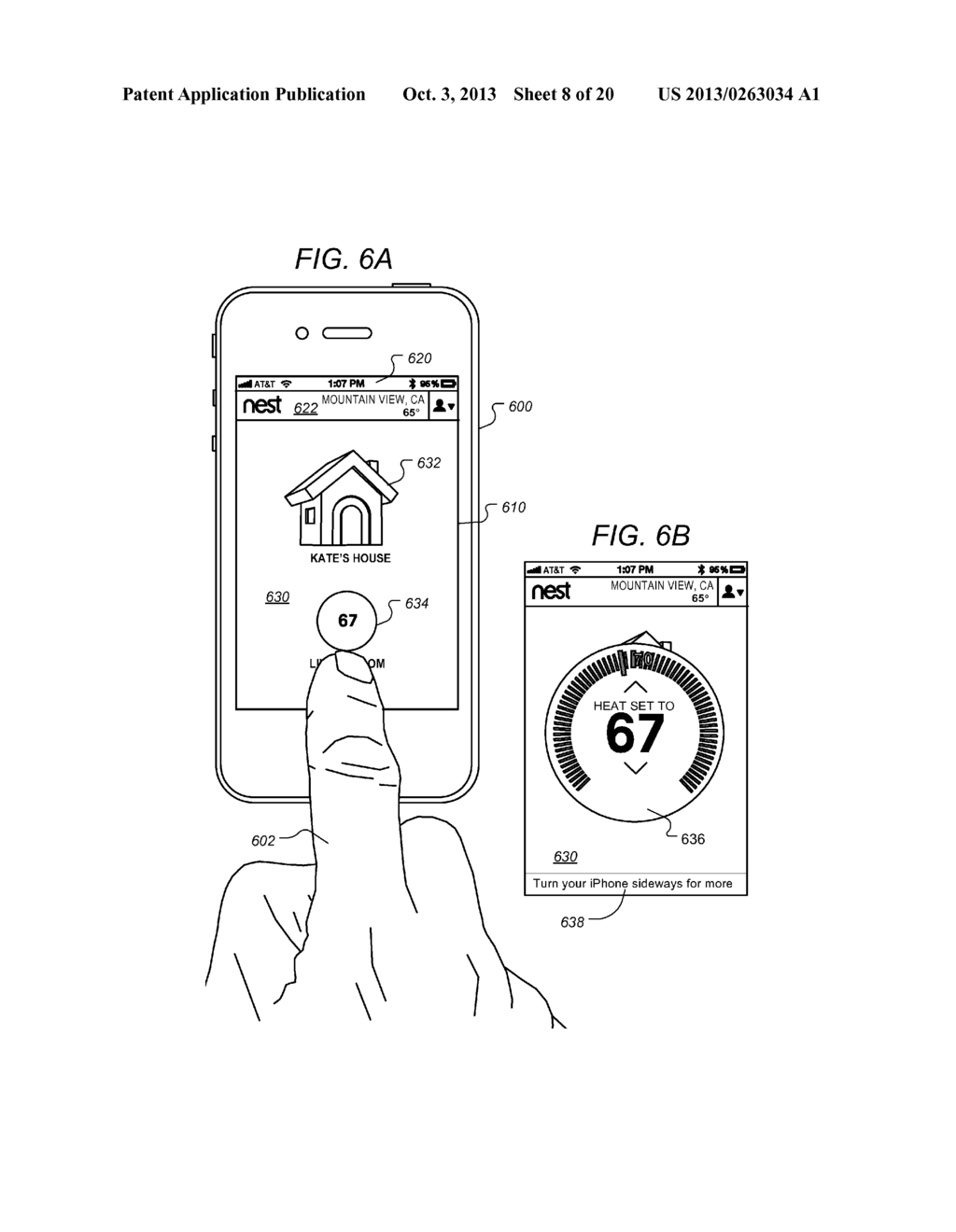 User Interfaces for HVAC Schedule Display and Modification on Smartphone     or Other Space-Limited Touchscreen Device - diagram, schematic, and image 09