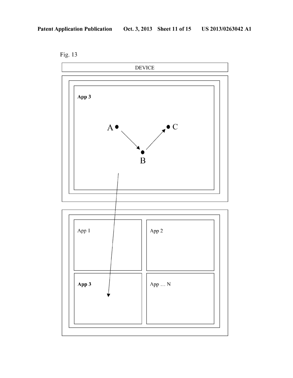 Method And System To Manage Multiple Applications and Corresponding     Display Status On A Computer System Having A Touch Panel Input Device - diagram, schematic, and image 12