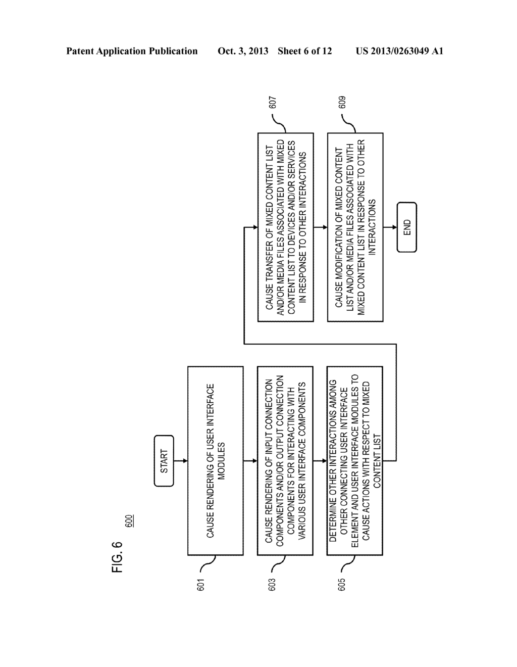 METHOD AND APPARATUS FOR PROVIDING CONTENT LISTS USING CONNECTING USER     INTERFACE ELEMENTS - diagram, schematic, and image 07