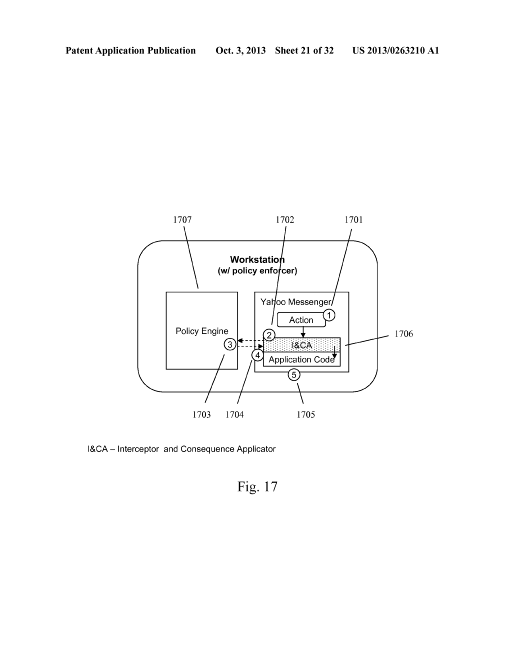 Enforcing Application and Access Control Policies in an Information     Management System with Two or More Interactive Enforcement Points - diagram, schematic, and image 22