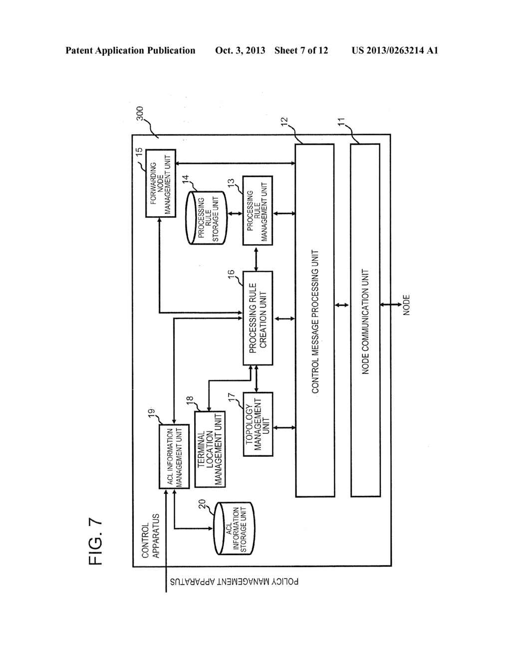 COMMUNICATION SYSTEM, CONTROL APPARATUS, POLICY MANAGEMENT APPARATUS,     COMMUNICATION METHOD, AND PROGRAM - diagram, schematic, and image 08