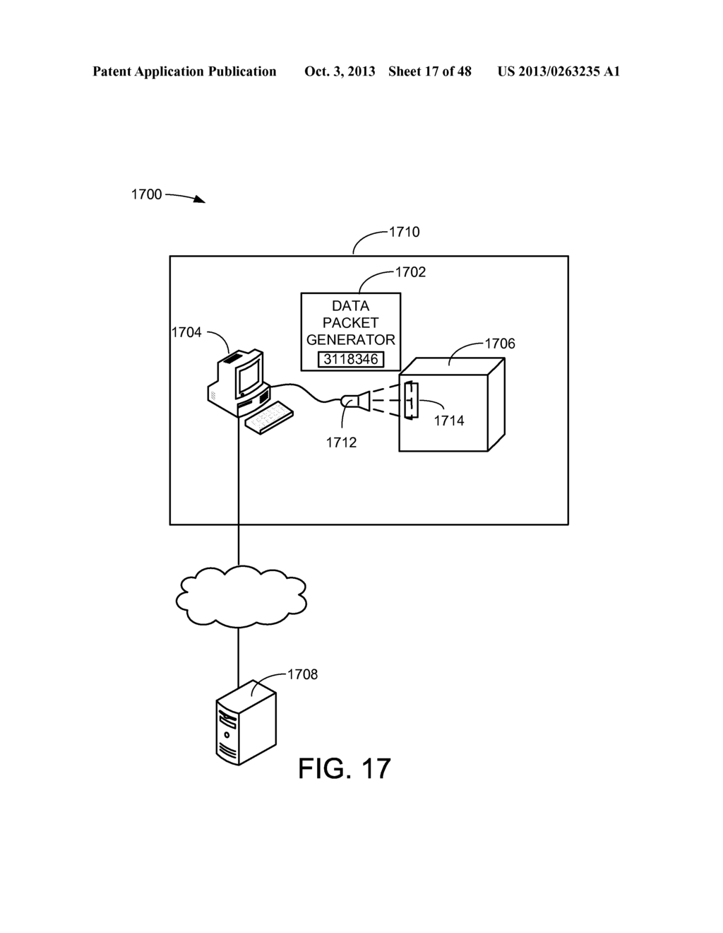 DATA PACKET GENERATOR FOR GENERATING PASSCODES - diagram, schematic, and image 18