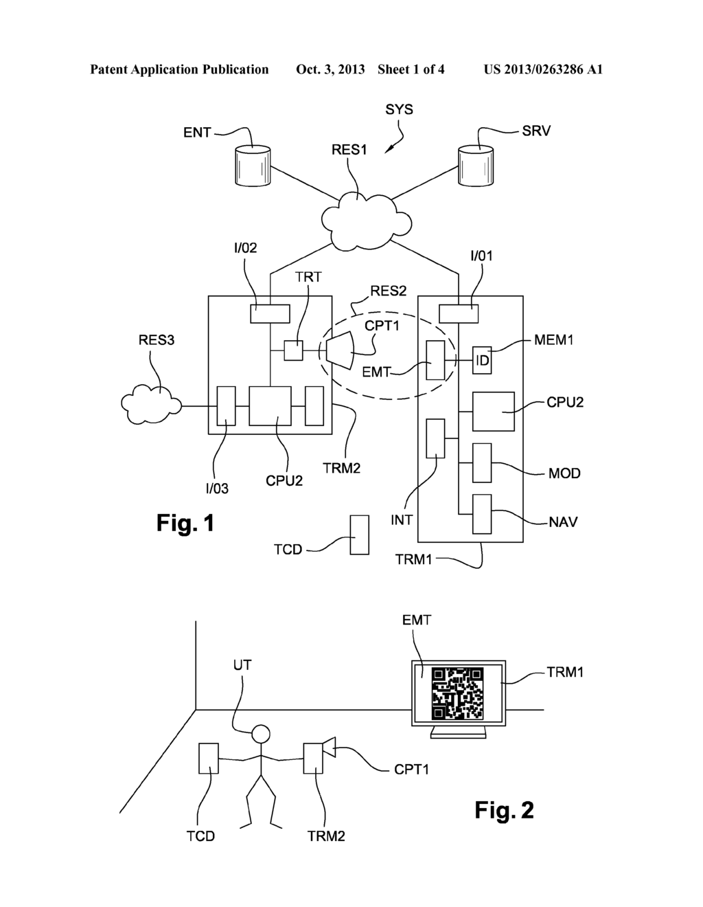 A METHOD OF AUTHENTICATING A USER OF A TERMINAL WITH A SERVICE PROVIDER - diagram, schematic, and image 02