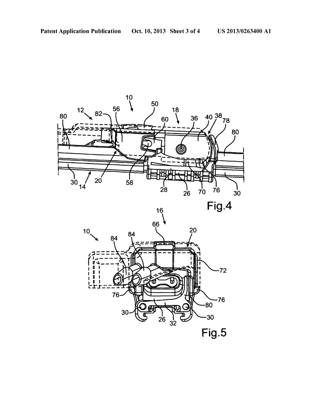 Wiper Arm Arrangement and Method for Connecting a Wiper Blade to a Wiper     Arm - diagram, schematic, and image 04