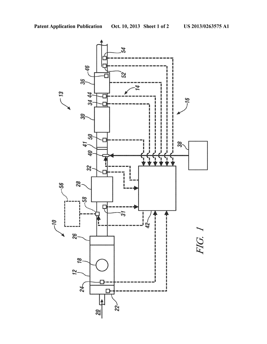 SYSTEM AND METHOD FOR CONTROLLING AN EXHAUST SYSTEM HAVING A SELECTIVE     CATALYST REDUCTION COMPONENT - diagram, schematic, and image 02