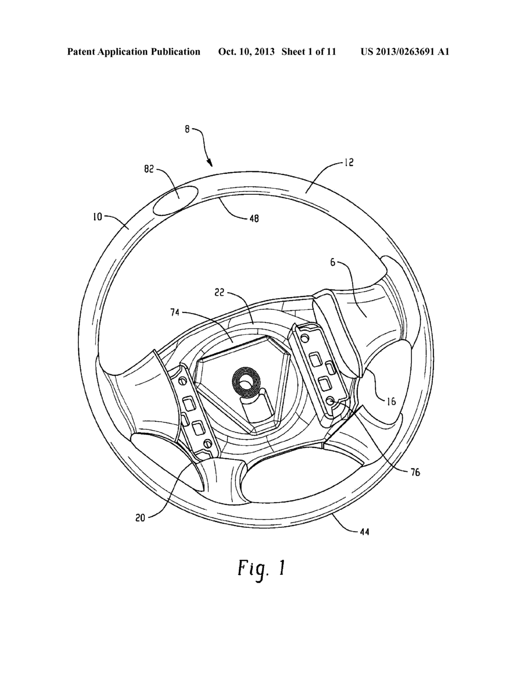 ARMATURE FOR A STEERING WHEEL AND METHOD OF MAKING - diagram, schematic, and image 02