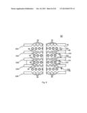 Array of hollow fibers and a system and method of manufacturing same diagram and image