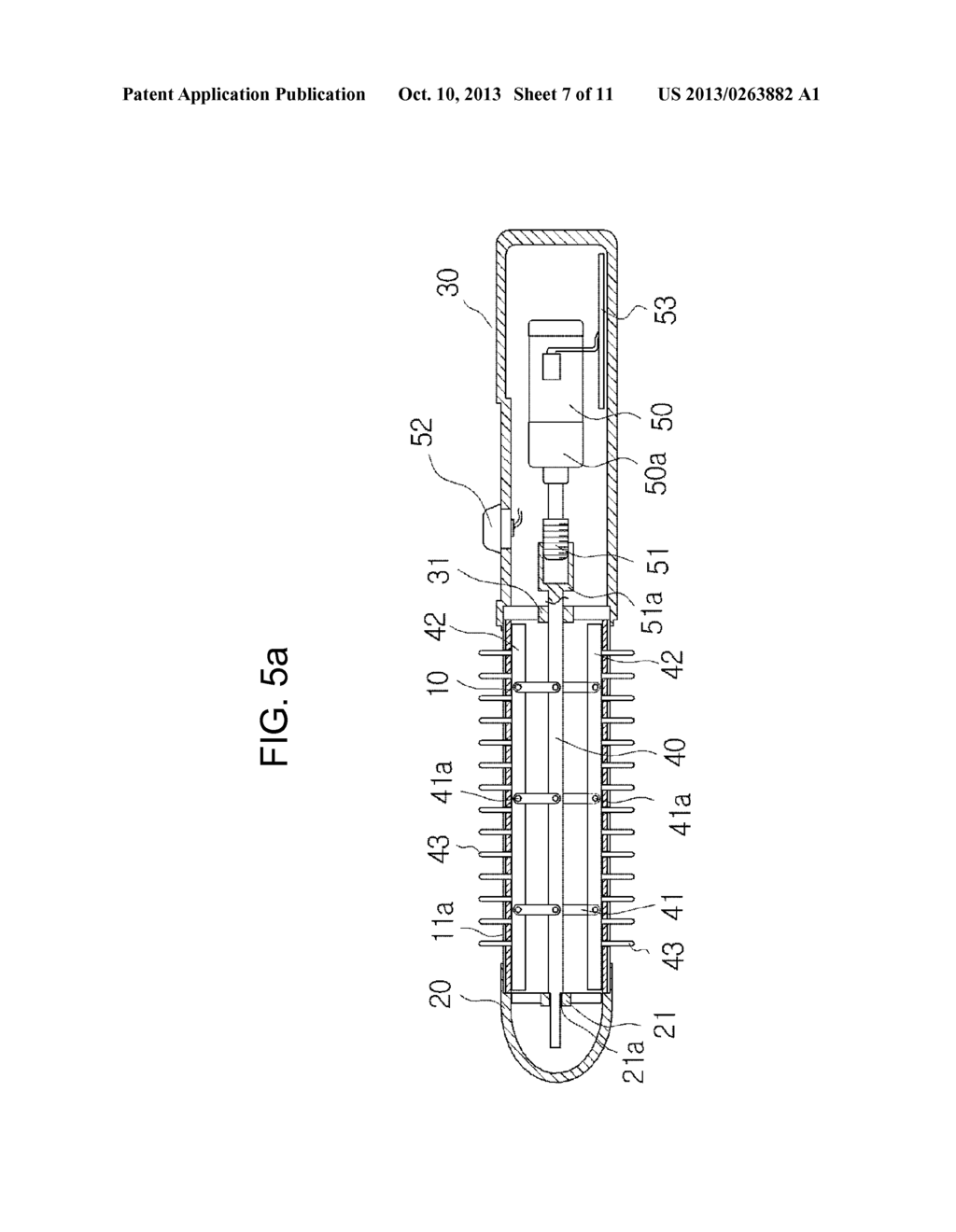 CURLING IRON HAVING PROTRUDING AND RETRACTING COMB TEETH - diagram, schematic, and image 08