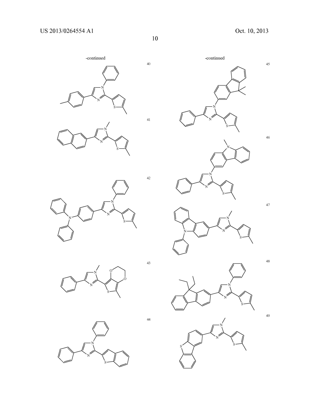 ORGANIC ELECTROLUMINESCENT DEVICE - diagram, schematic, and image 13