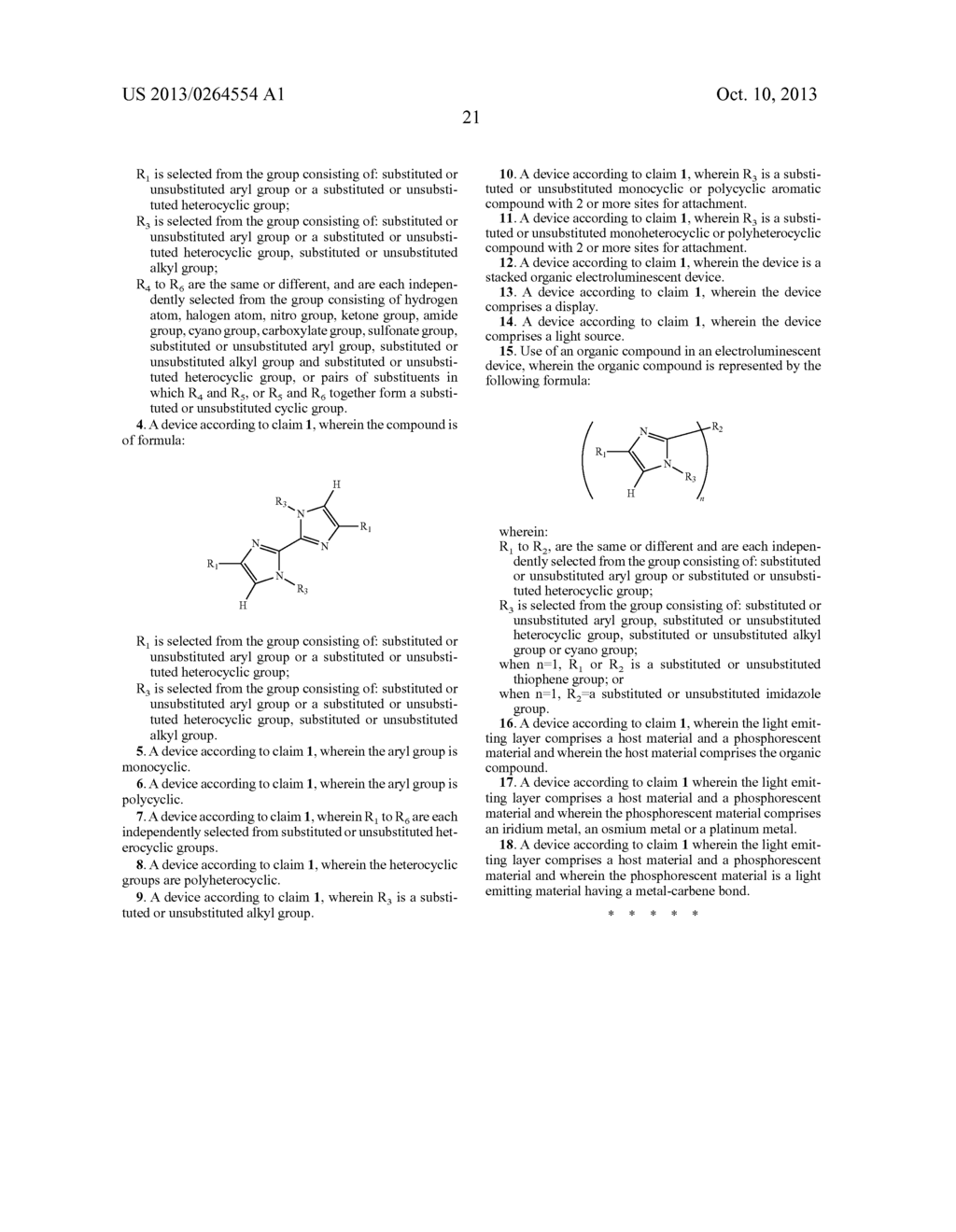 ORGANIC ELECTROLUMINESCENT DEVICE - diagram, schematic, and image 24