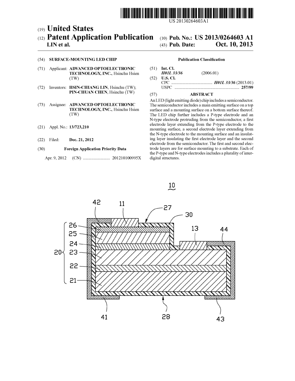 SURFACE-MOUNTING LED CHIP - diagram, schematic, and image 01