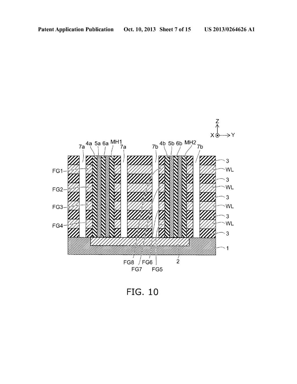 NONVOLATILE SEMICONDUCTOR MEMORY DEVICE AND METHOD FOR MANUFACTURING SAME - diagram, schematic, and image 08
