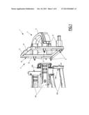 MOTOR VEHICLE FRONT-END ASSEMBLY COMPRISING MEANS FOR LOCKING A FRONT-END     MODULE ONTO A RAILPLATE diagram and image