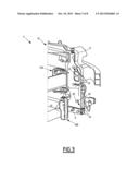 MOTOR VEHICLE FRONT-END ASSEMBLY COMPRISING MEANS FOR LOCKING A FRONT-END     MODULE ONTO A RAILPLATE diagram and image