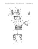 MOTOR VEHICLE FRONT-END ASSEMBLY COMPRISING MEANS FOR LOCKING A FRONT-END     MODULE ONTO A RAILPLATE diagram and image