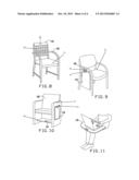 FURNITURE WITH INTEGRATED LAP DESK diagram and image