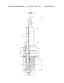 ELECTRODE-ATTACHED INSULATOR AND SPARK PLUG diagram and image