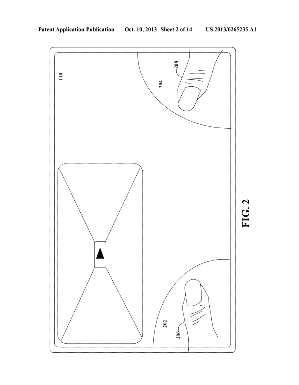 FLOATING NAVIGATIONAL CONTROLS IN A TABLET COMPUTER - diagram, schematic, and image 03