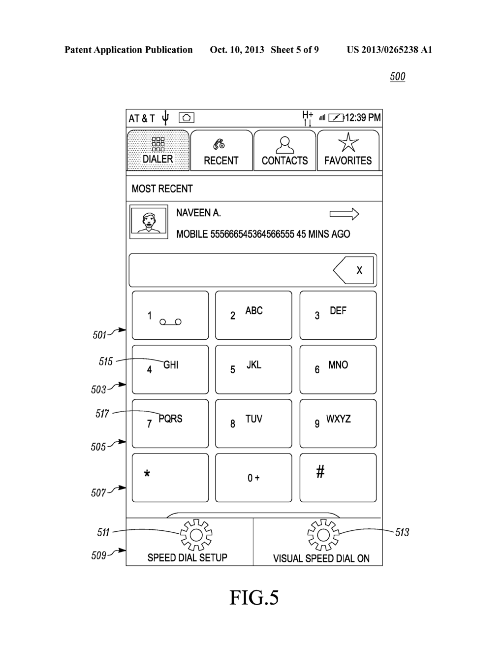 Communication Device and Method for Visual Speed Dial - diagram, schematic, and image 06