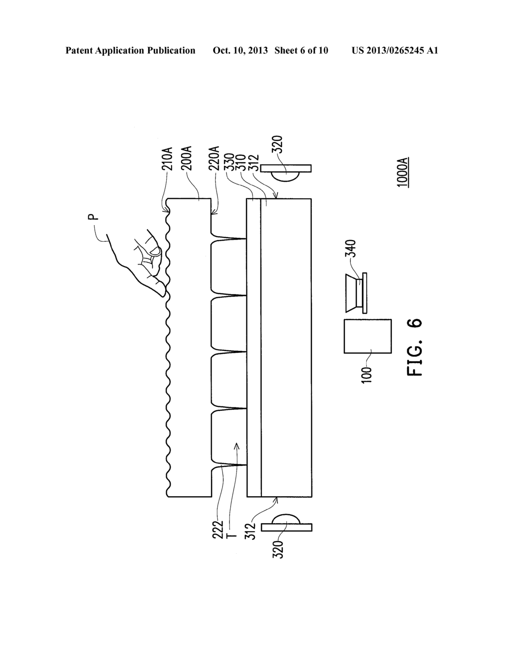 TOUCH DEVICE AND TOUCH PROJECTION SYSTEM USING THE SAME - diagram, schematic, and image 07