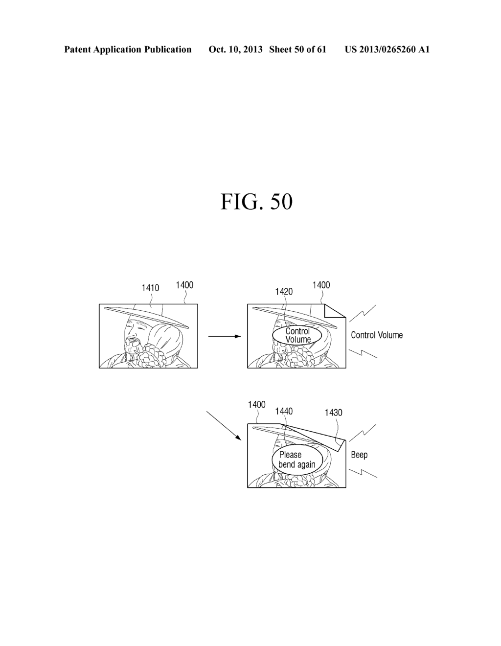 DEFORMABLE DISPLAY DEVICE AND METHOD FOR CONTROLLING THEREOF - diagram, schematic, and image 51