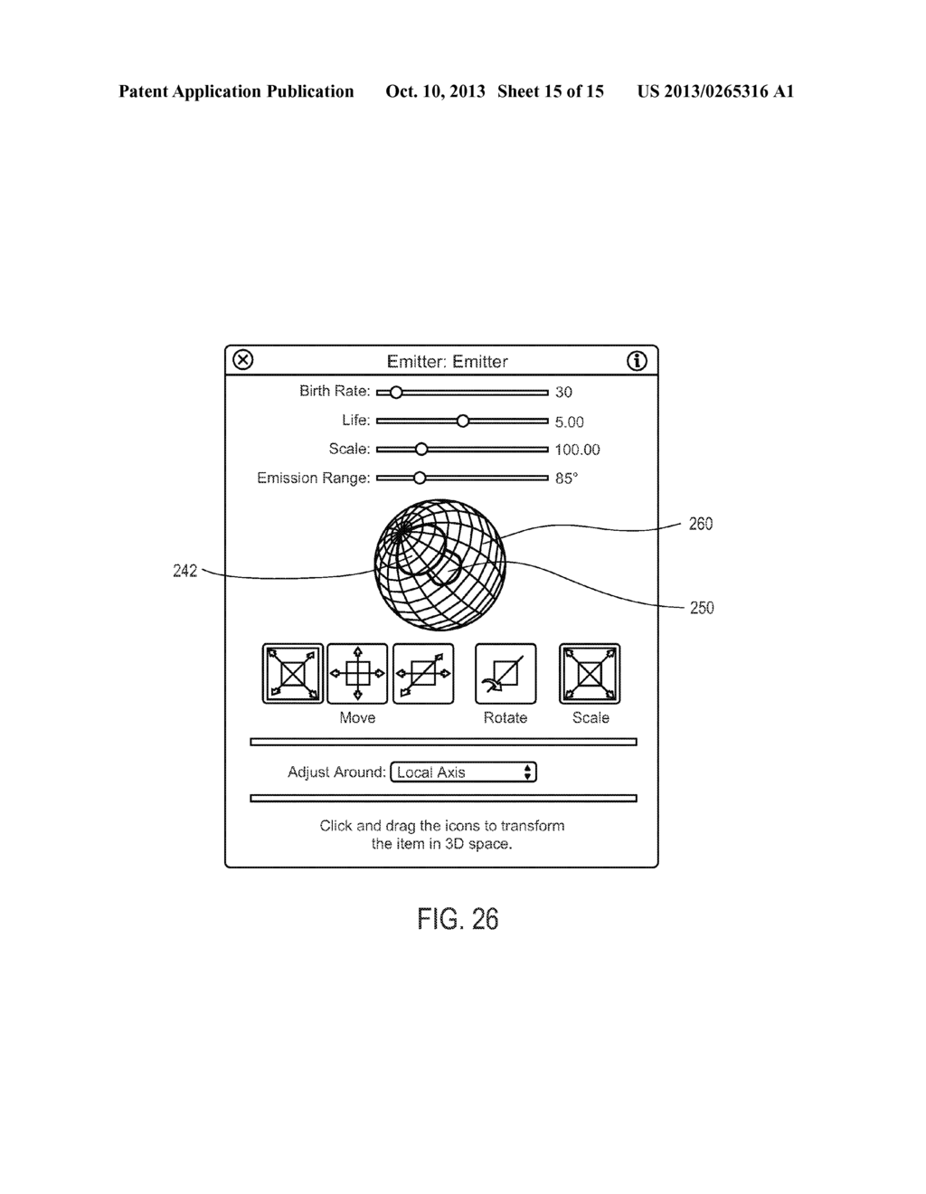 USER INTERFACE FOR CONTROLLING THREE-DIMENSIONAL ANIMATION OF AN OBJECT - diagram, schematic, and image 16