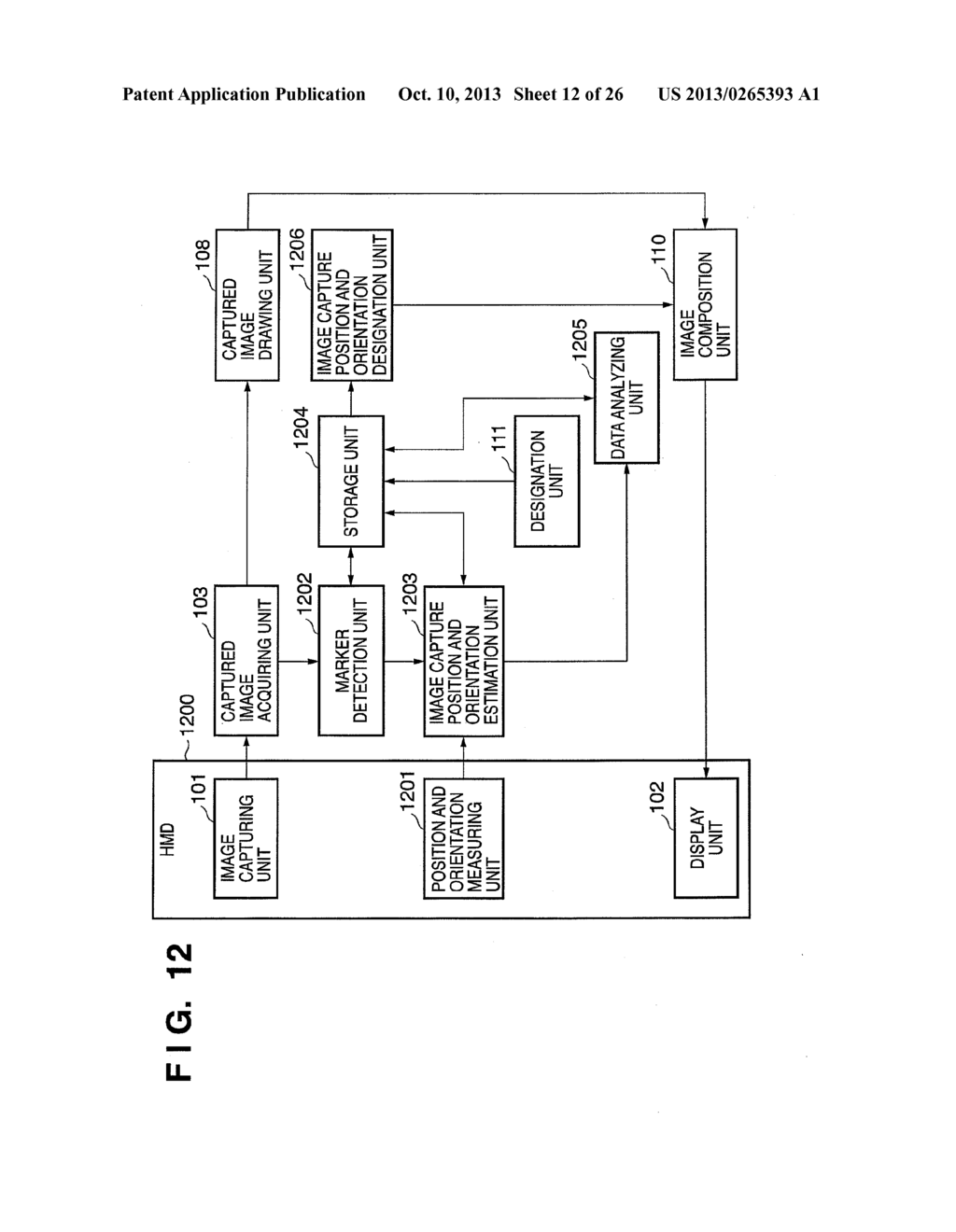 IMAGE CAPTURE ENVIRONMENT CALIBRATION METHOD AND INFORMATION PROCESSING     APPARATUS - diagram, schematic, and image 13