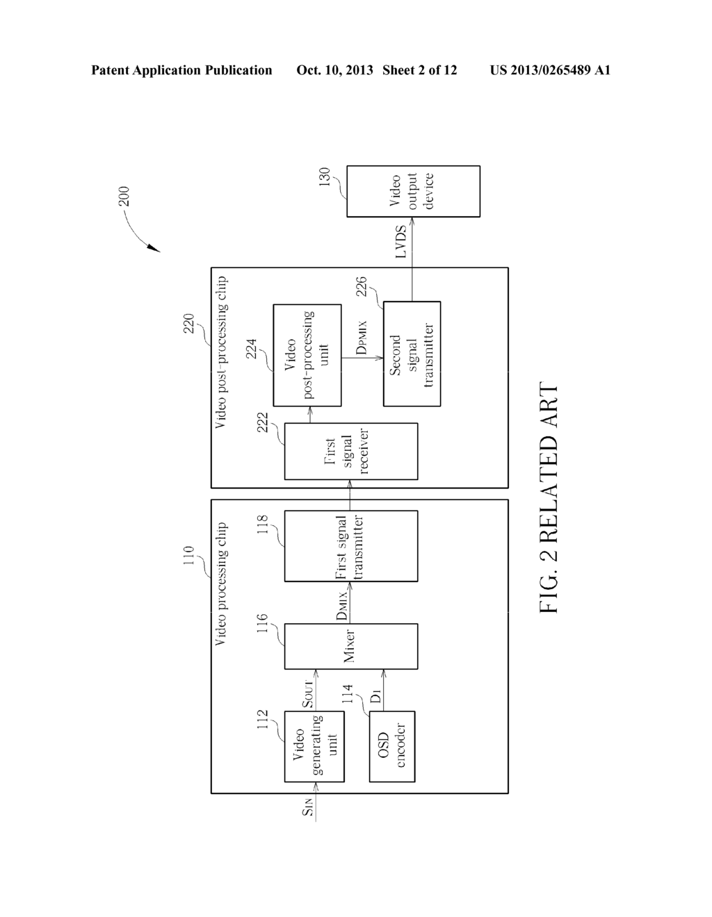 VIDEO PROCESSING CIRCUIT AND RELATED METHOD FOR MERGING VIDEO OUTPUT     STREAMS WITH GRAPHICAL STREAM FOR TRANSMISSION - diagram, schematic, and image 03