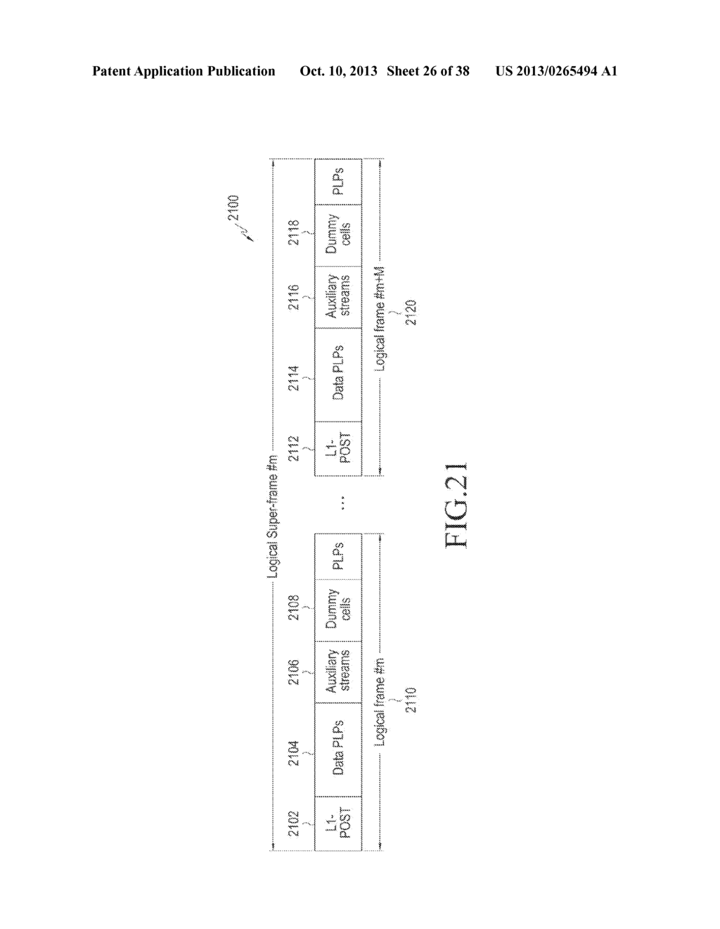 METHOD AND APPARATUS FOR TRANSMISSION AND RECEPTION OF DATA STREAMS IN     DIGITAL VIDEO BROADCASTING SYSTEMS - diagram, schematic, and image 27