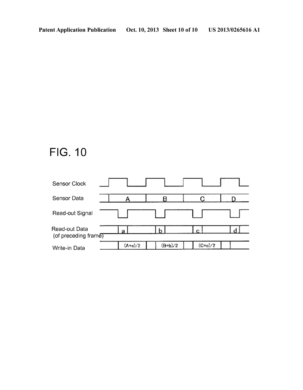 DISPLAY DEVICE WITH OPTICAL SENSOR INCLUDED AND IMAGE READING METHOD     EMPLOYING SAME - diagram, schematic, and image 11