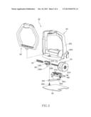 MOTOR VEHICLE HEADLIGHT POSITIONING DEVICE diagram and image