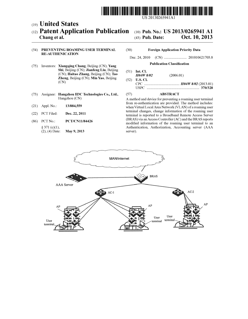 PREVENTING ROAMING USER TERMINAL RE-AUTHENICATION - diagram, schematic, and image 01