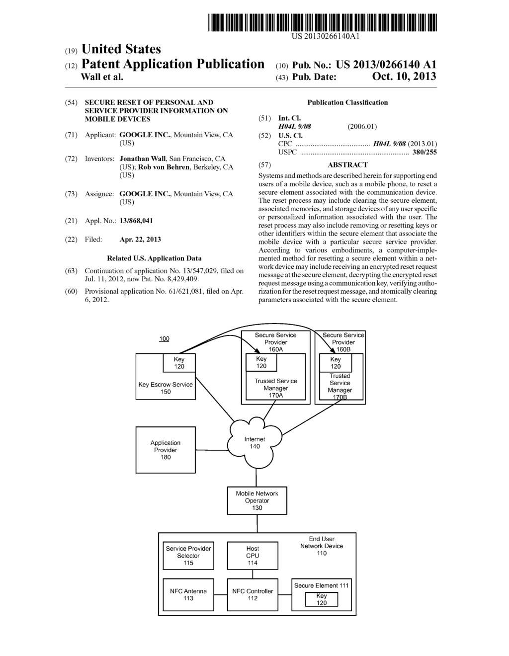 SECURE RESET OF PERSONAL AND SERVICE PROVIDER INFORMATION ON MOBILE     DEVICES - diagram, schematic, and image 01