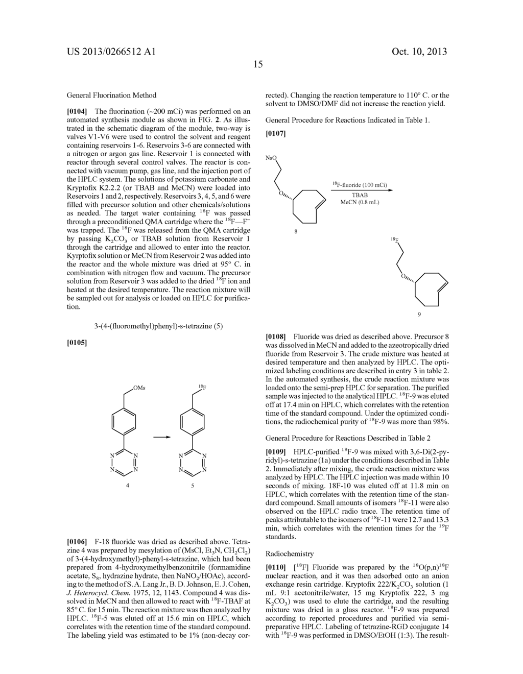 Tetrazine-trans-cyclooctene Ligation for the Rapid Construction of     Radionuclide Labeled Probes - diagram, schematic, and image 19