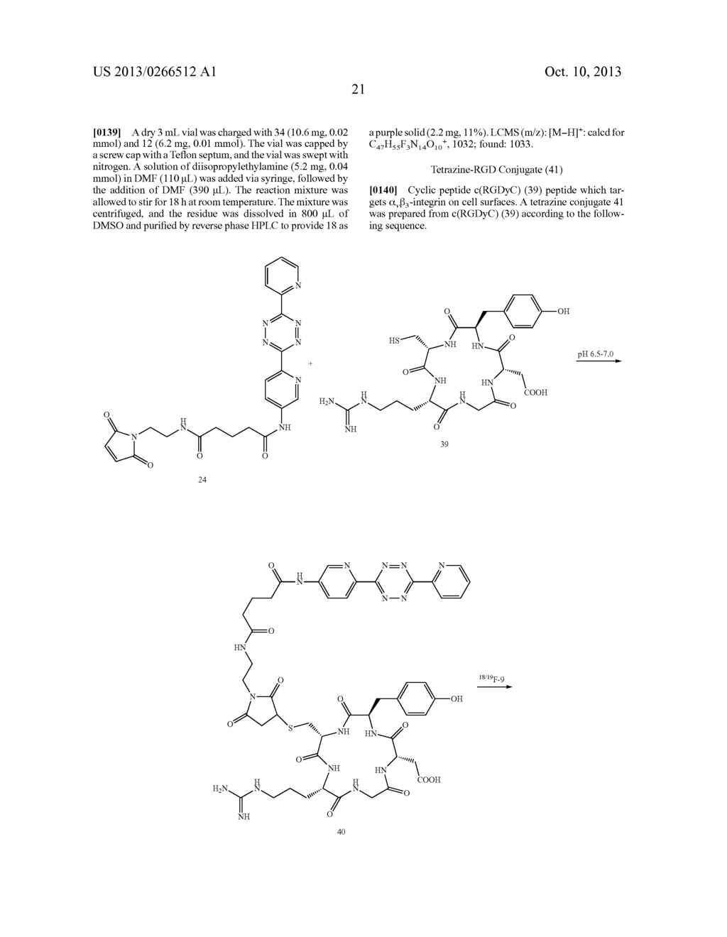 Tetrazine-trans-cyclooctene Ligation for the Rapid Construction of     Radionuclide Labeled Probes - diagram, schematic, and image 25