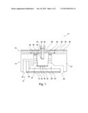 DEVICE FOR ANALYZING THE EFFECT OF A GASEOUS MEDIUM ON A BIOLOGICAL TEST     SYSTEM USING AN EXTRACELLULAR METABOLIZATION SYSTEM diagram and image