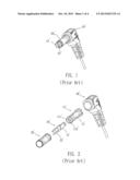 POWER PLUG HAVING A TERMINAL WITH SOLDERING ARMS CLAMPING A SOLDERING TAIL     OF ANOTHER TERMINAL diagram and image