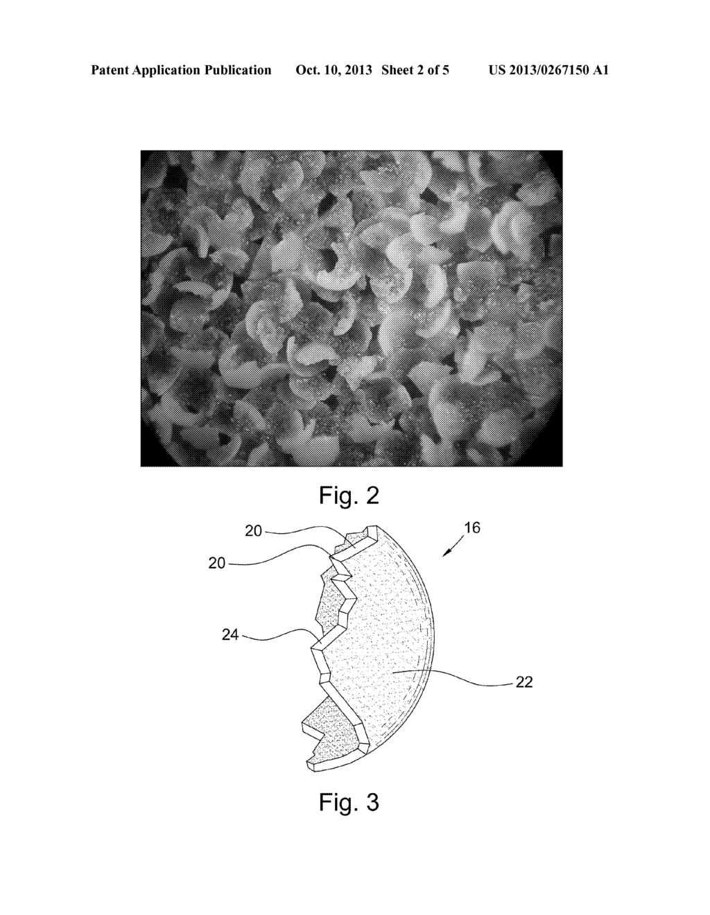 METHOD FOR ABRADING A PRODUCT USING VERY LOW PACKING DENSITY CERAMIC     ABRASIVE GRITS - diagram, schematic, and image 03