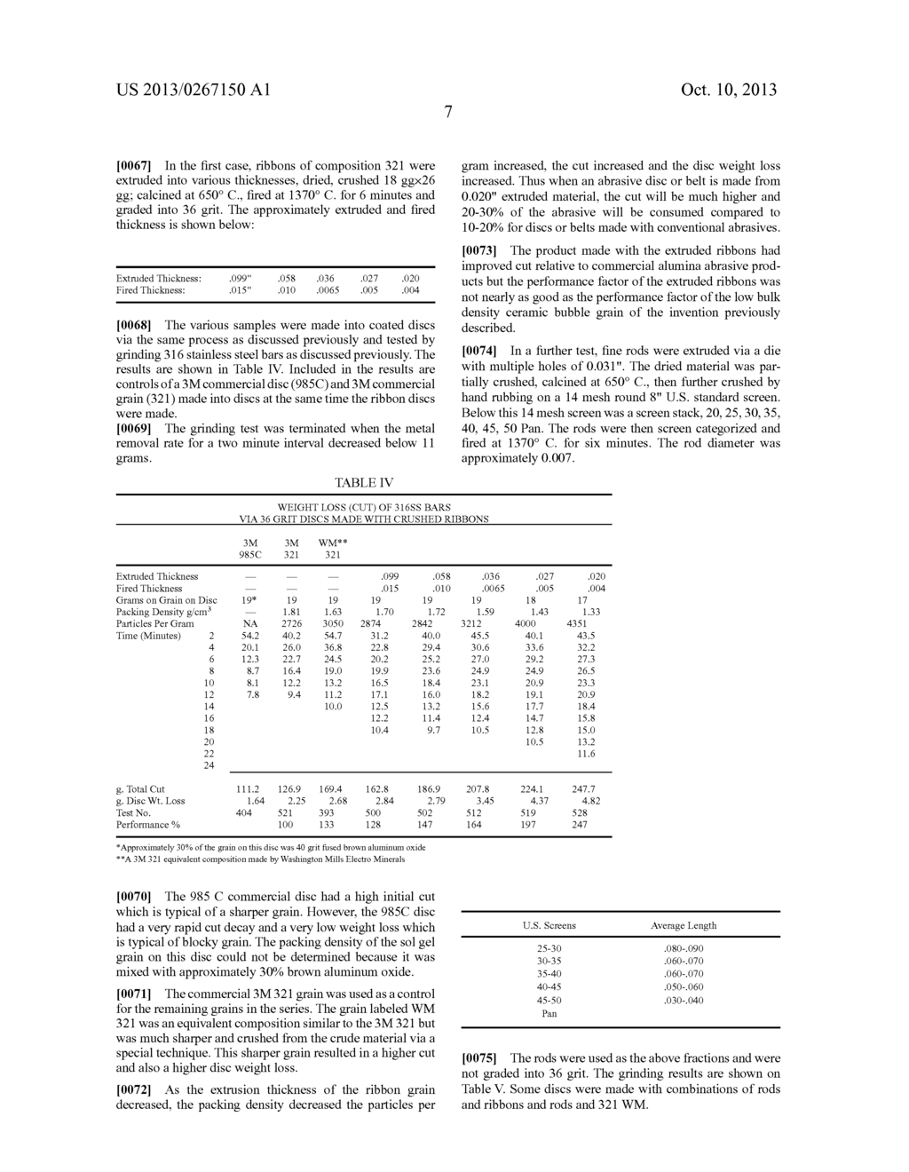 METHOD FOR ABRADING A PRODUCT USING VERY LOW PACKING DENSITY CERAMIC     ABRASIVE GRITS - diagram, schematic, and image 13