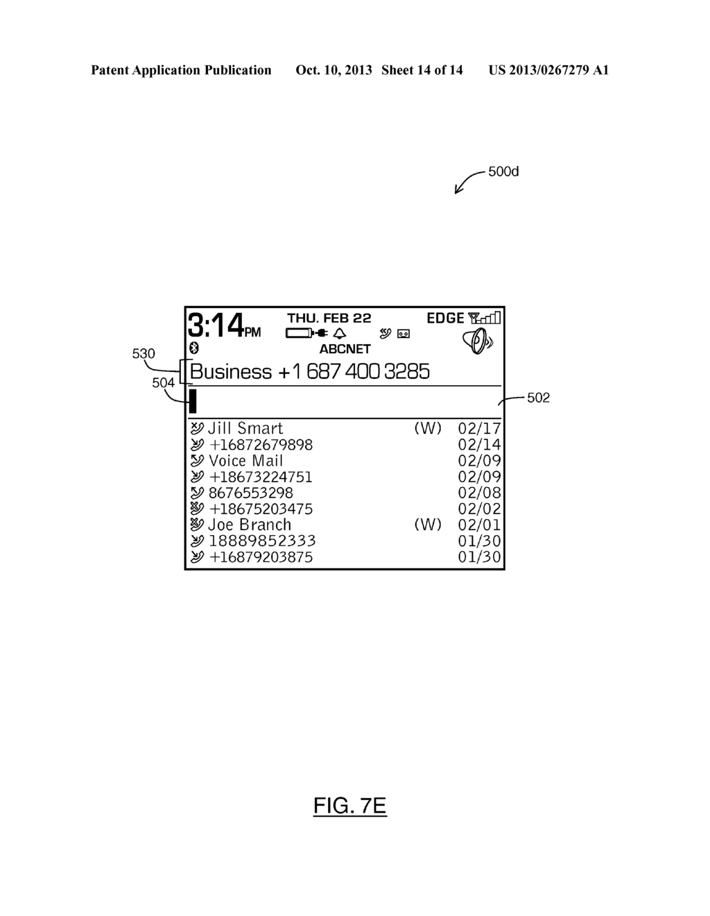 SYSTEM AND METHOD FOR PROVIDING CALLING FEATURE ICONS IN A USER INTERFACE     THAT FACILITATES USER SELECTION OF A COMMUNICATION LINE FOR AN OUTGOING     CALL ON A MOBILE DEVICE - diagram, schematic, and image 15