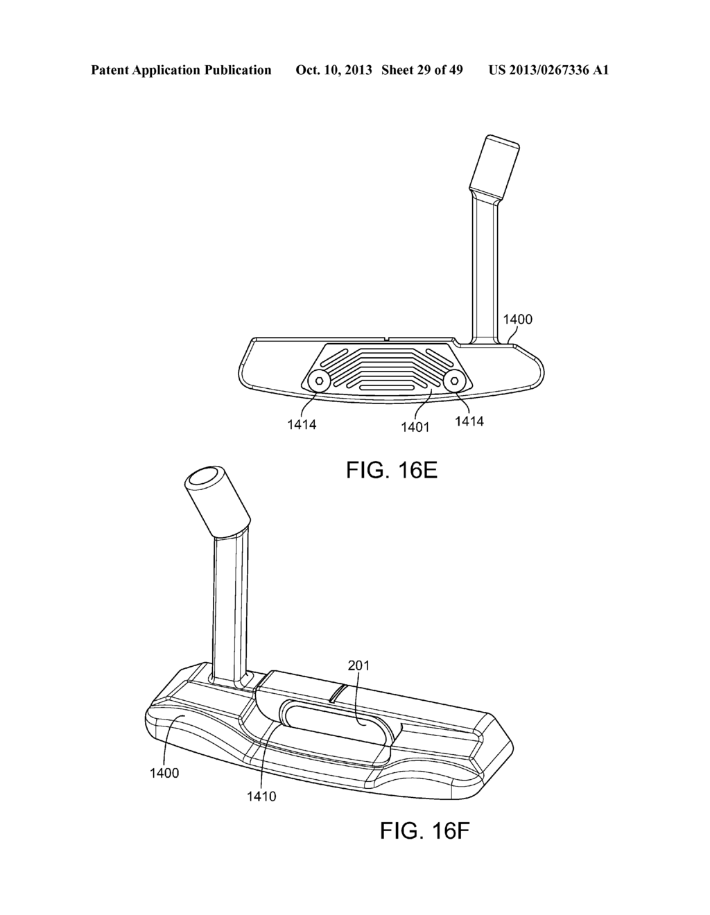 Golf Clubs and Golf Club Heads - diagram, schematic, and image 30