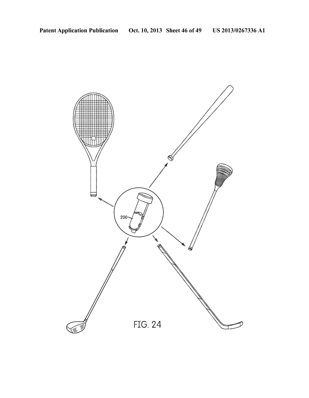 Golf Clubs and Golf Club Heads - diagram, schematic, and image 47