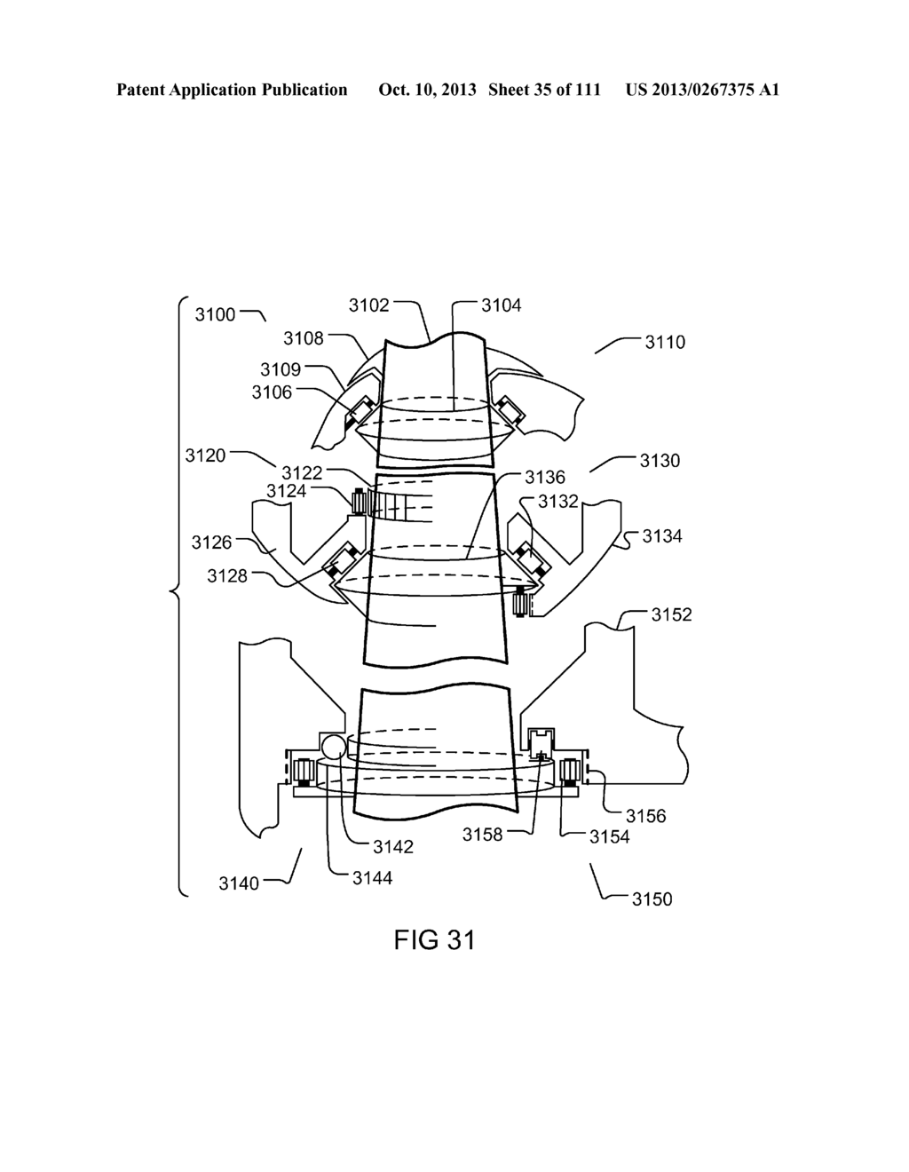 Method and system for rotary coupling and planetary gear - diagram, schematic, and image 36