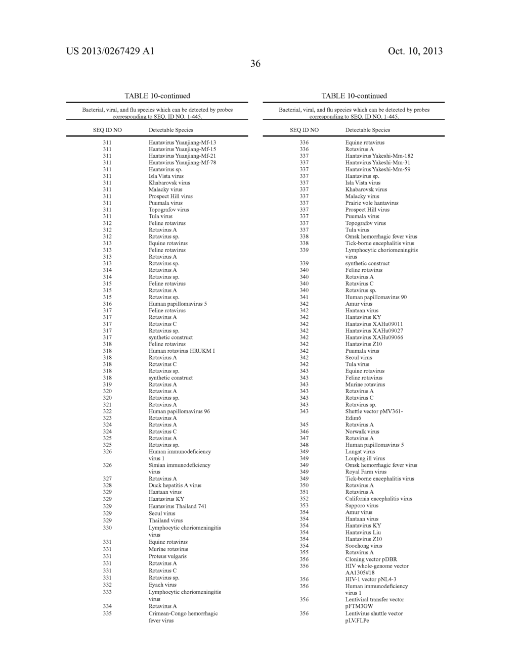 BIOLOGICAL SAMPLE TARGET CLASSIFICATION, DETECTION AND SELECTION METHODS,     AND RELATED ARRAYS AND OLIGONUCLEOTIDE PROBES - diagram, schematic, and image 56