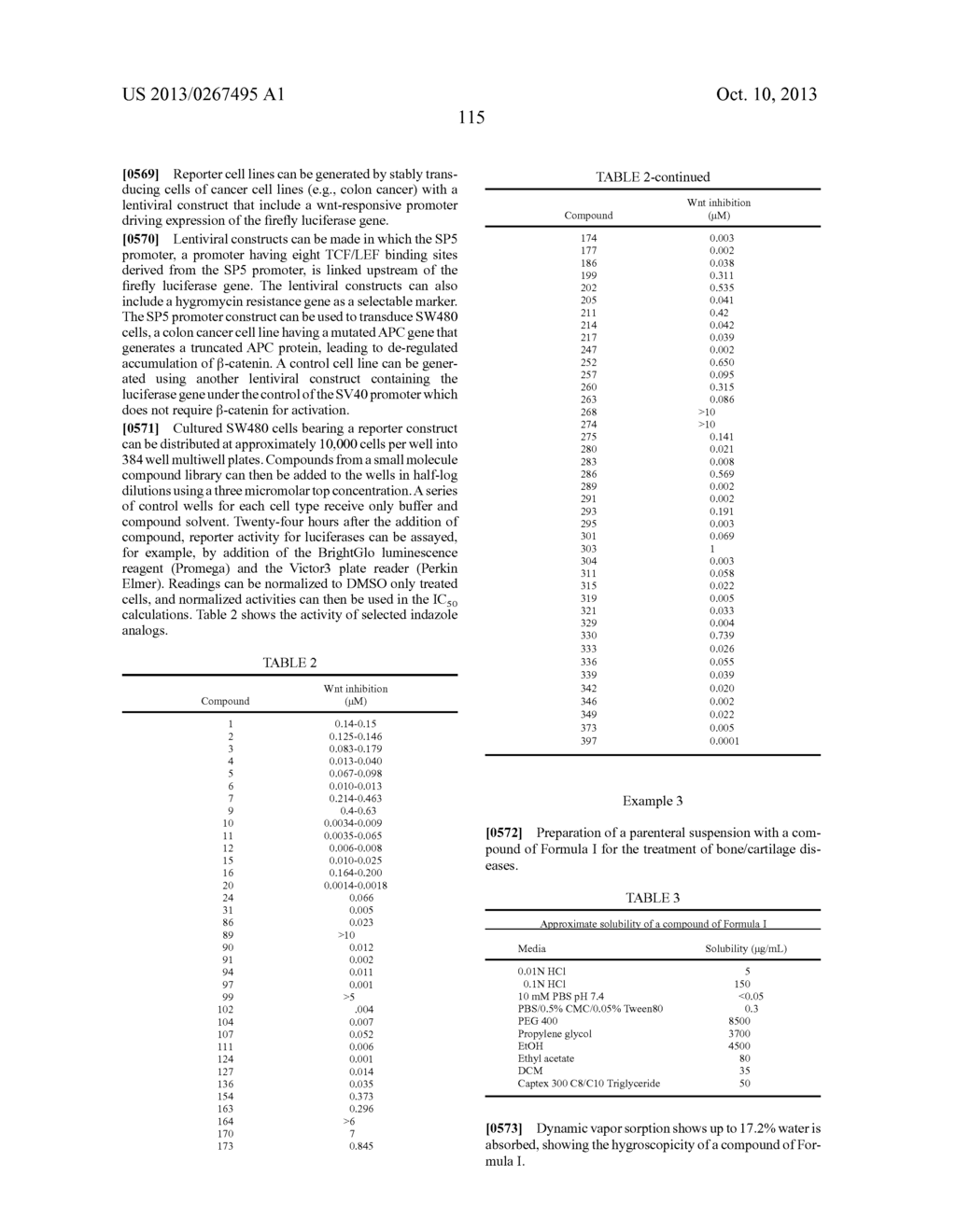 INDAZOLE INHIBITORS OF THE WNT SIGNAL PATHWAY AND THERAPEUTIC USES THEREOF - diagram, schematic, and image 116