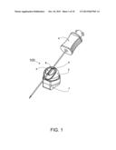 MEDICAL INSTRUMENT GUIDING DEVICE WITH AN INTEGRATED GUIDE BALL diagram and image